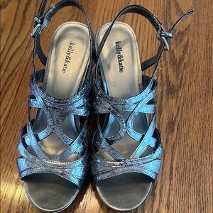Kelly & Katie Metallic Strappy Sandals